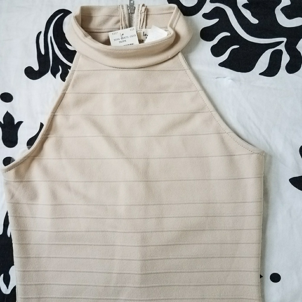 Halter Bodycon Midi Dress